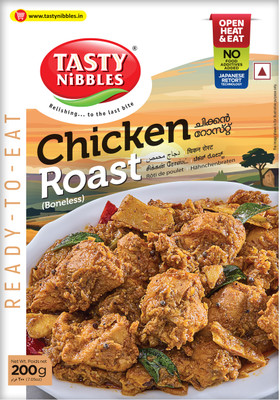 Tasty Nibbles Ready To Eat Chicken Roast 200g|No Added Preservatives Using Retort Technology 200 g