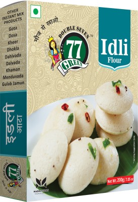 DOUBLE SEVEN 77 GREEN Instant Mix Idli Flour Ready to Cook South Indian Breakfast for Kids & Adults 200 g