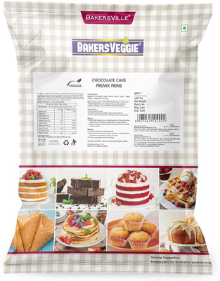 Bakersveggie Eggless Chocolate Cake Premix Prime 1 kg