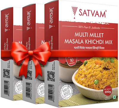 Satvam Multi Millet Khichdi Instant Mix 600 g(Pack of 3)