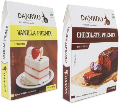 danbro VANILLA AND CHOCOLATE PREMIX COMBO 400 g(Pack of 2)
