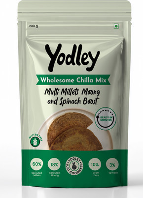 Yodley High Protein Multi Millet Chilla Mix with Spinach & Moong Dal 200 g