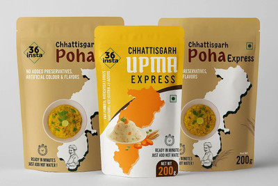 36Insta 2 Instant Poha + 1 Instant Upma Mix 600 g