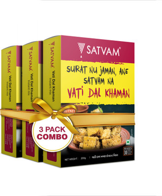 Satvam Vati Dal Khaman Instant Mix 600 g(Pack of 3)