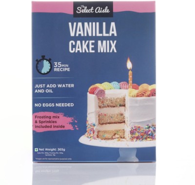 The Select Aisle Eggless Vanilla Cake Mix [With Frosting Mix and Sprinkles] 365 g