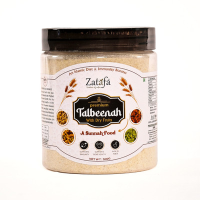 ZATAFA Talbina with Mix Dry Fruits, Healthy & Natural Breakfast Cereal, Sunnah Food 500 g