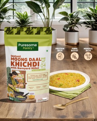 Puresome Pantry Instant Moong Dal Khichdi with Barnyard Millet | Just Add Water And Heat 250 g