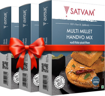 Satvam Multi Millet Handvo Instant Mix 600 g(Pack of 3)