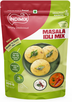 INDIMIX Instant Ready to Cook Masala Idli Mix | Ready In 3 Steps | Healthy & Tasty 200 g