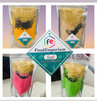 FoodEmporium Falooda Mix | Falooda Combo Of Rose , Chocolate, Mango , Kesar Pista Flavour 400 g(Pack of 4)