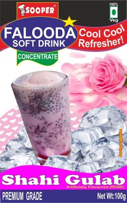 SOOPER FALOODA PREMIX SHAHI GULAB 4x100g 400 g(Pack of 4)