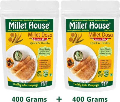 Millet House Organic Siridhanya Millets Dosa Instant Mix 400 g(Pack of 2)