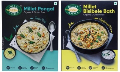 MILLET AMMA Pongal Mix and Bisibele Bath Mix 500 g(Pack of 2)