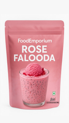 FoodEmporium Falooda mix | Rose Flavour Falooda (200Gm) 200 g