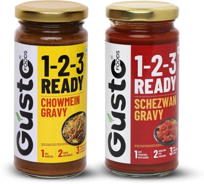 Gusto Foods Indo-Chinese Gravy | Resturant like Chinese at Home | Ready to Cook in 3 Steps 0 g(Pack of 2)