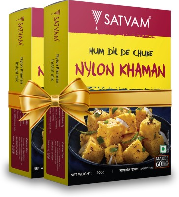 Satvam Nylon Khaman Instant Mix (2 x 400 Grams)|(Pack of 2) 800 g(Pack of 2)