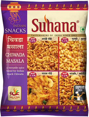 SUHANA Chiwada Masala /Snacks 100g Pouch - Pack of 4(4 x 100 g)