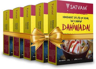 Satvam Dahi Wada Instant Mix (5 x 400 Grams) 2000 g(Pack of 5)