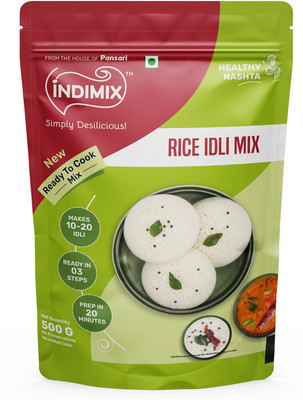 INDIMIX Instant Ready to Cook Rice Idli Mix | Ready In 3 Steps | Healthy & Tasty 500 g
