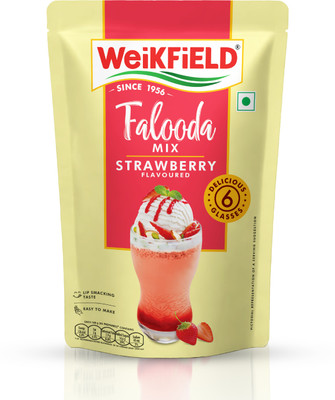 WeiKFiELD Instant Falooda Mix Strawberry Flavor Pouch 200 g