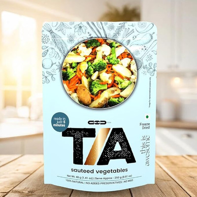 GodTia Mixed Vegetable Ready-to-Eat Meal Pack – Sauteed Vegetables Blend 40 g
