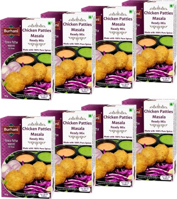 Burhani Foods Chicken Patties Masala Ready Mix 80 g(Pack of 8)