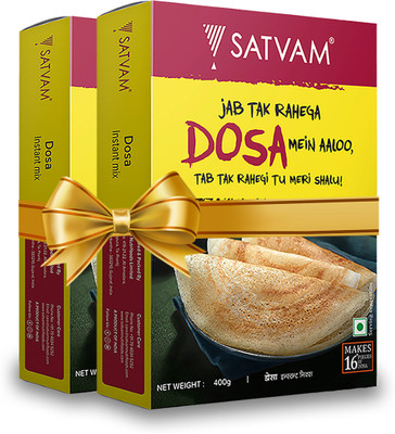 Satvam Dosa Instant Mix (2 x 400g) 800 g(Pack of 2)