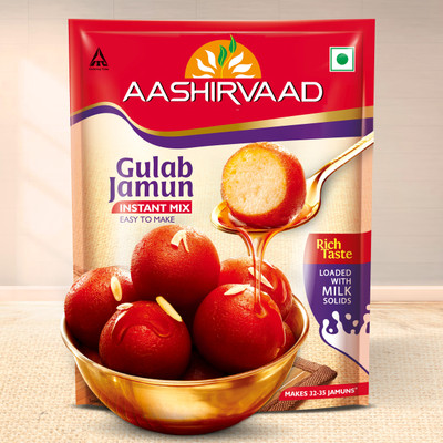AASHIRVAAD Instant Mix Gulab Jamun,Easy to Make Soft & Delicious Gulab Jamuns 500 g