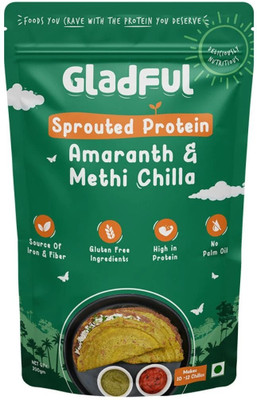 Gladful Healthy High Protein Dosa Chilla Breakfast Mix For kids and Family (Methi) 200 g