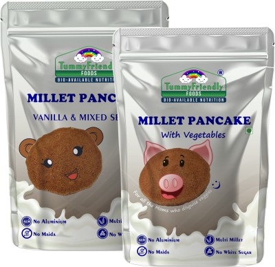 TummyFriendly Foods organic Pancake Mix with Vanilla, Mixed Seeds and Veggies. Healthy Breakfast. 300 g(Pack of 2)