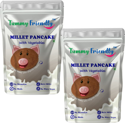 TummyFriendly Foods Aluminium-Free Millet Pancake Mix with Vegetables (150g each pack) 300 g(Pack of 2)