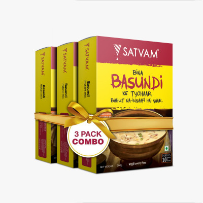 Satvam Basundi Instant Mix 600 g(Pack of 3)