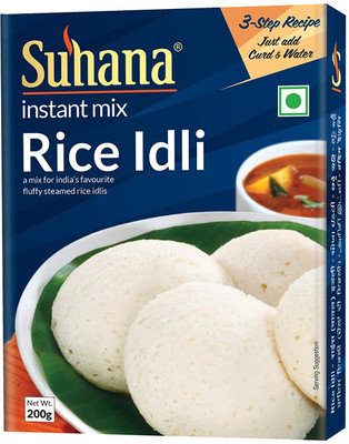 SUHANA Instant Rice Idli Mix/Ready to Cook /200g Box 1000 g(Pack of 5)