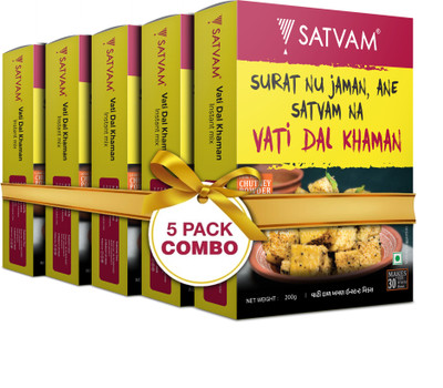Satvam Vati Dal Khaman Instant Mix 1000 g(Pack of 5)