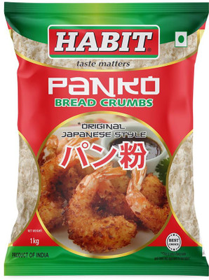 HABIT Panko Style Bread Crumbs 1 kg x Pack of 1 | Light & Crunchy for Frying 1 kg