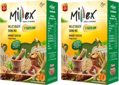 Millex Millet Health Drink Mix With Churnam|30 Natural Nutritions & 18 Herbs| 1 kg(Pack of 2)