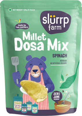 Slurrp Farm Millet Dosa Mix: Supergrains + Spinach 150 g