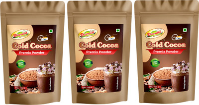 Dharmasut Instant Cold Cocoa Powder | Refreshing Cocoa Drink 600 g(Pack of 3)