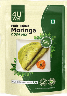 4UWell 4 U WELL Instant Multi Millet Moringa Dosa Breakfast 200 g(Pack of 2)