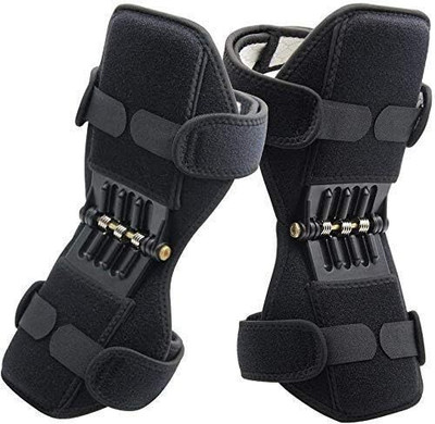 WAKTORO Support Neoprene Knee Booster Power Power Leg Knee Joint Support Pads Knee Support(Black)