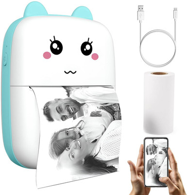 Thump Mini Thermal Printer Inkless Sticker Printer USB APP Inkless Printer for Labels Thermal Receipt Printer