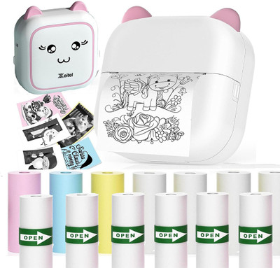 ZITRONIX Portable Thermal Mini Printer for Students, for Home Use Bluetooth Printer Thermal Receipt Printer