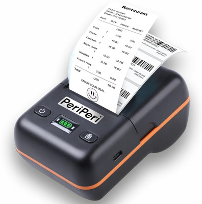 PeriPeri 2Inch BT-58L Receipt + Label Thermal Printer Compatible With iOS, Android Thermal Receipt Printer