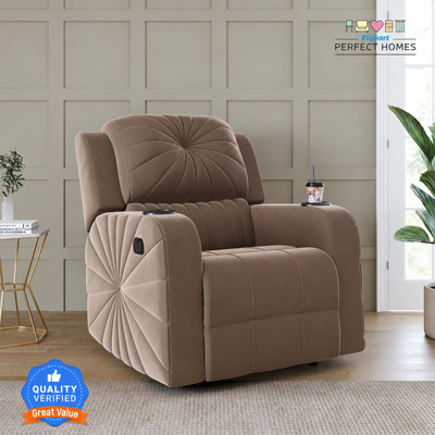 Flipkart Perfect Homes Fabric Manual Recliner(Finish Color - Brown, DIY(Do-It-Yourself))