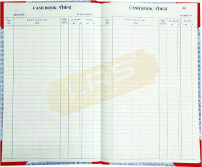 LRS Cash Book - Hard Bound - 60 Pages - Pack of 1 Cash Book 60 Pages - Pack of 1 1-Part Cash Book(60 Sets, Accounting)