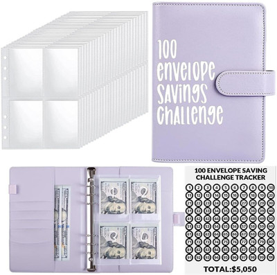 JITAHARAY PU Leather Money Saving Planner(Set Of 1, Purple)