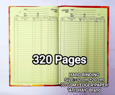 atishay Ledger Register 320 Pgs. - PACK OF 1 Ledger Register 320 Pgs. - PACK OF 1 1-Part LEDGER REGISTER(1 Sets)