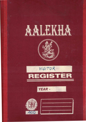 Aalekha Visitor Register Book 400 1-Part Visitor Register(1 Sets)