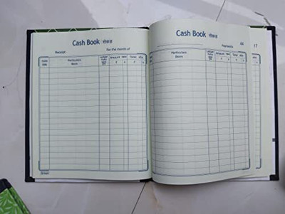 Peeplvalue Peeplvalue Cash Book Copy Preprinted Cash book with Hard binding Cover for long durability 0-Part Cash Book(1 Sets)