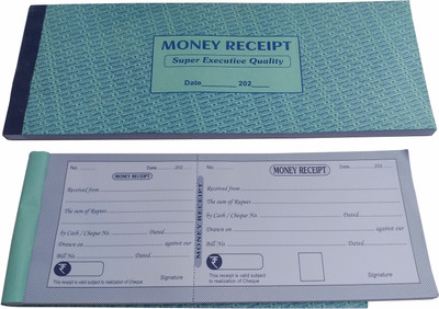 Accounts Money Receipt 100 Pages Special Quality Money Receipt 100 Pages Special Quality 2 Pcs Combo 2-Part Money Receipt(2 Sets)